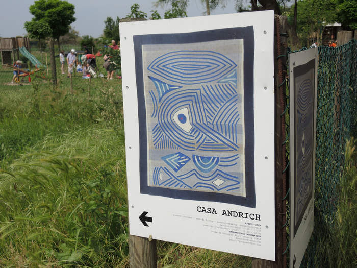 The sign to find the Andrich House in Torcello