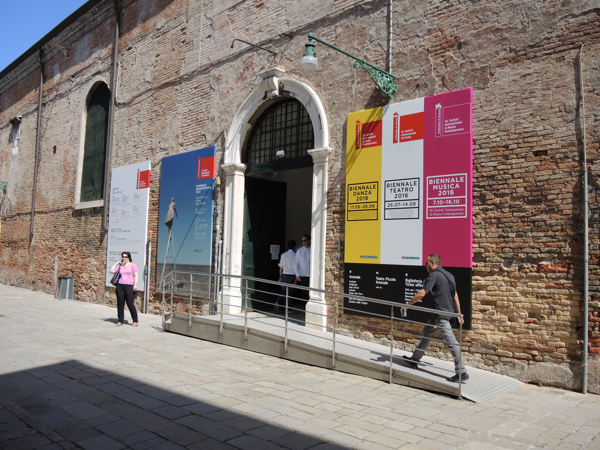 Entrance sign at the Arsenale