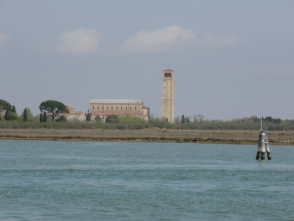 Torcello's cathedral seen from the lagoon