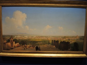 Ippolito Caffi - Rome, view of the city from Monte Mario - 1855