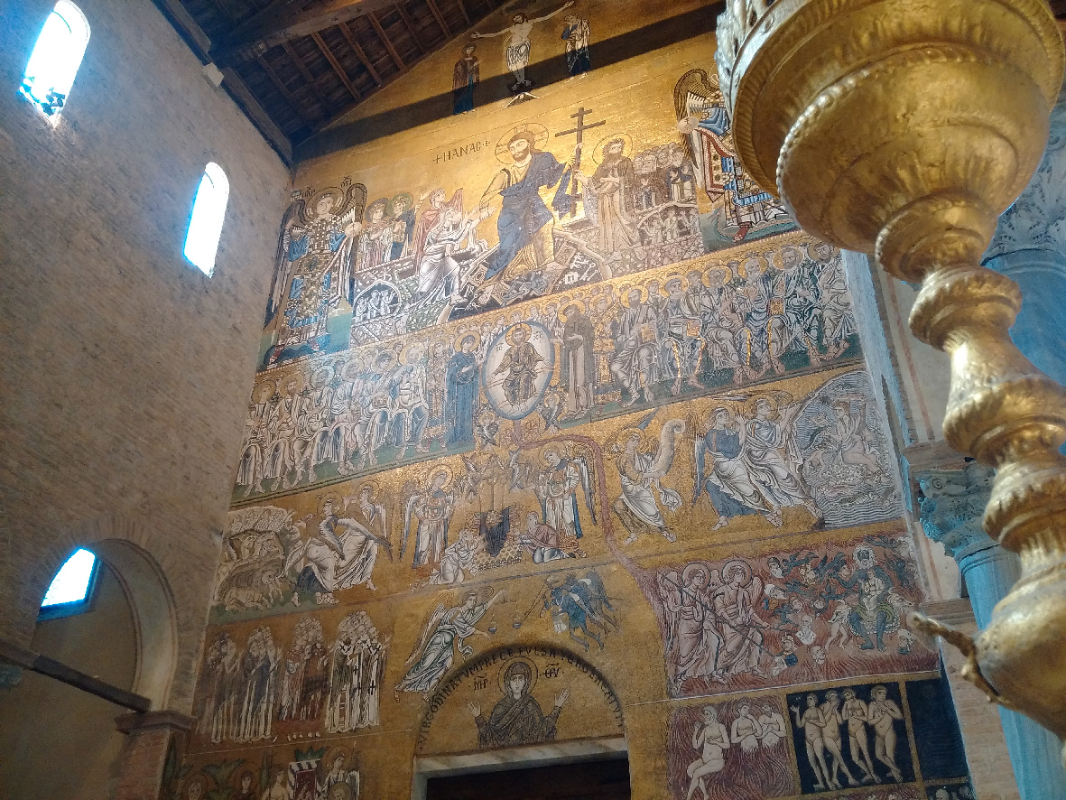 Mosaic of Final Judgement in Torcello's cathedral